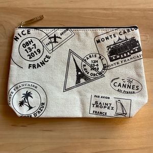 Lancome Cosmetic Bag Canvas France Travel ✈️